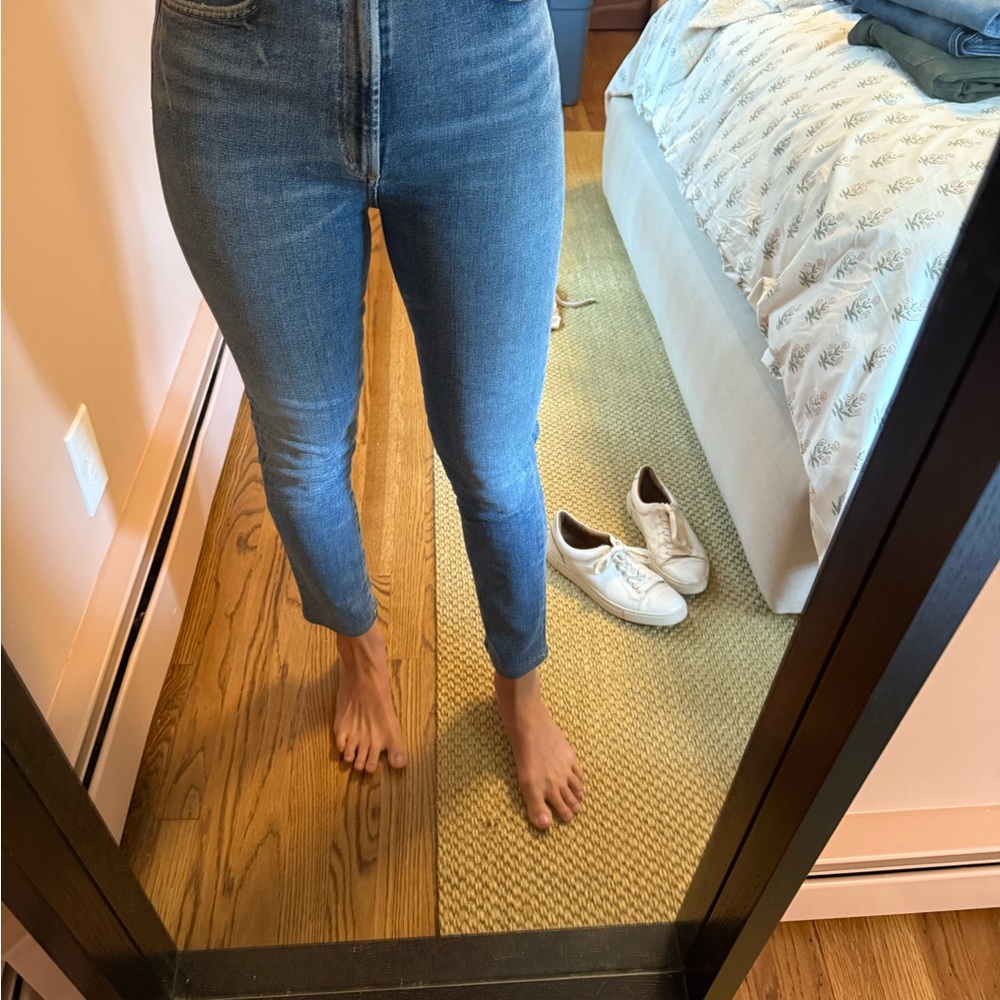 Agolde Women's Skinny Jeans in Blue